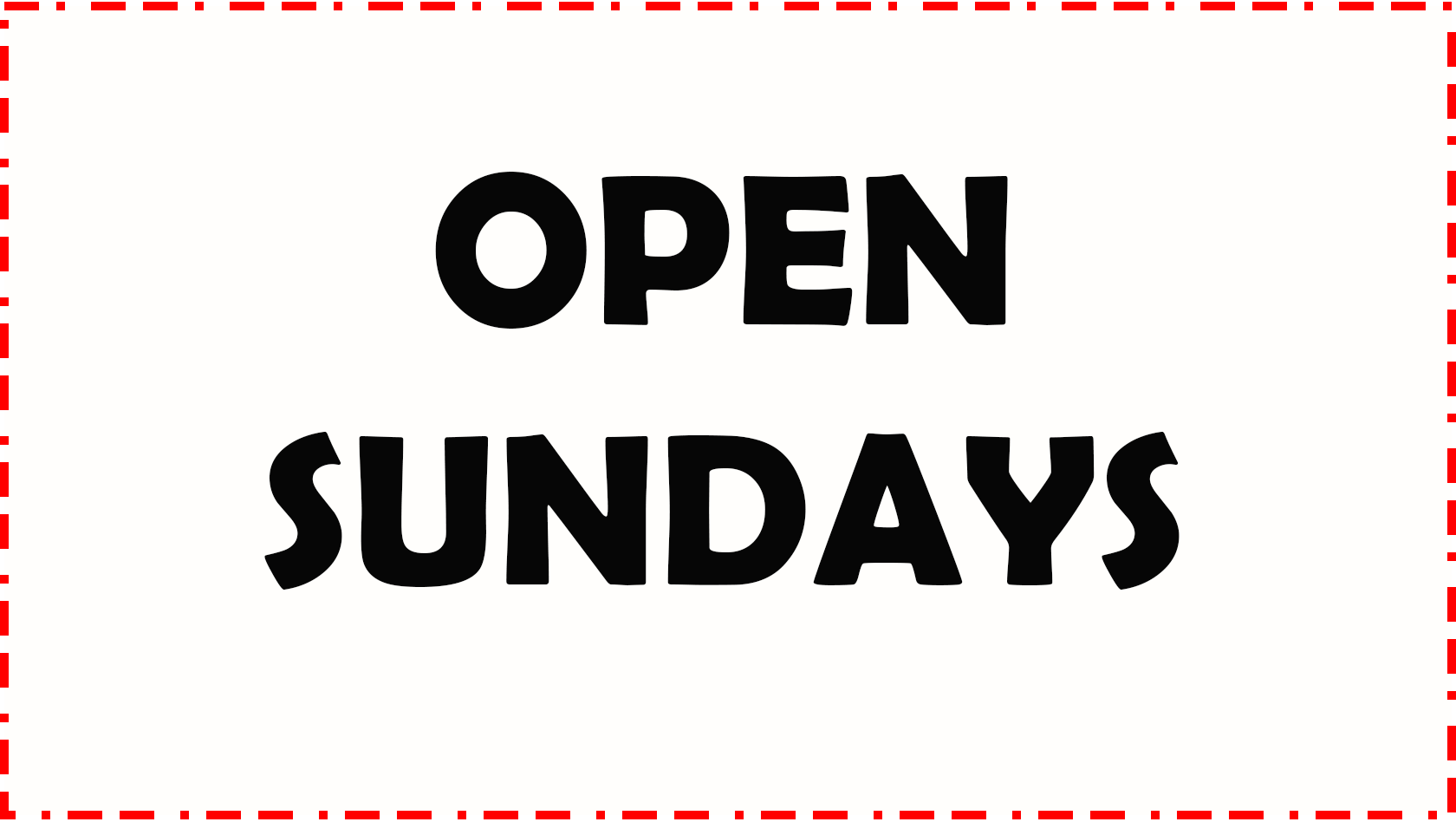 Open Sundays