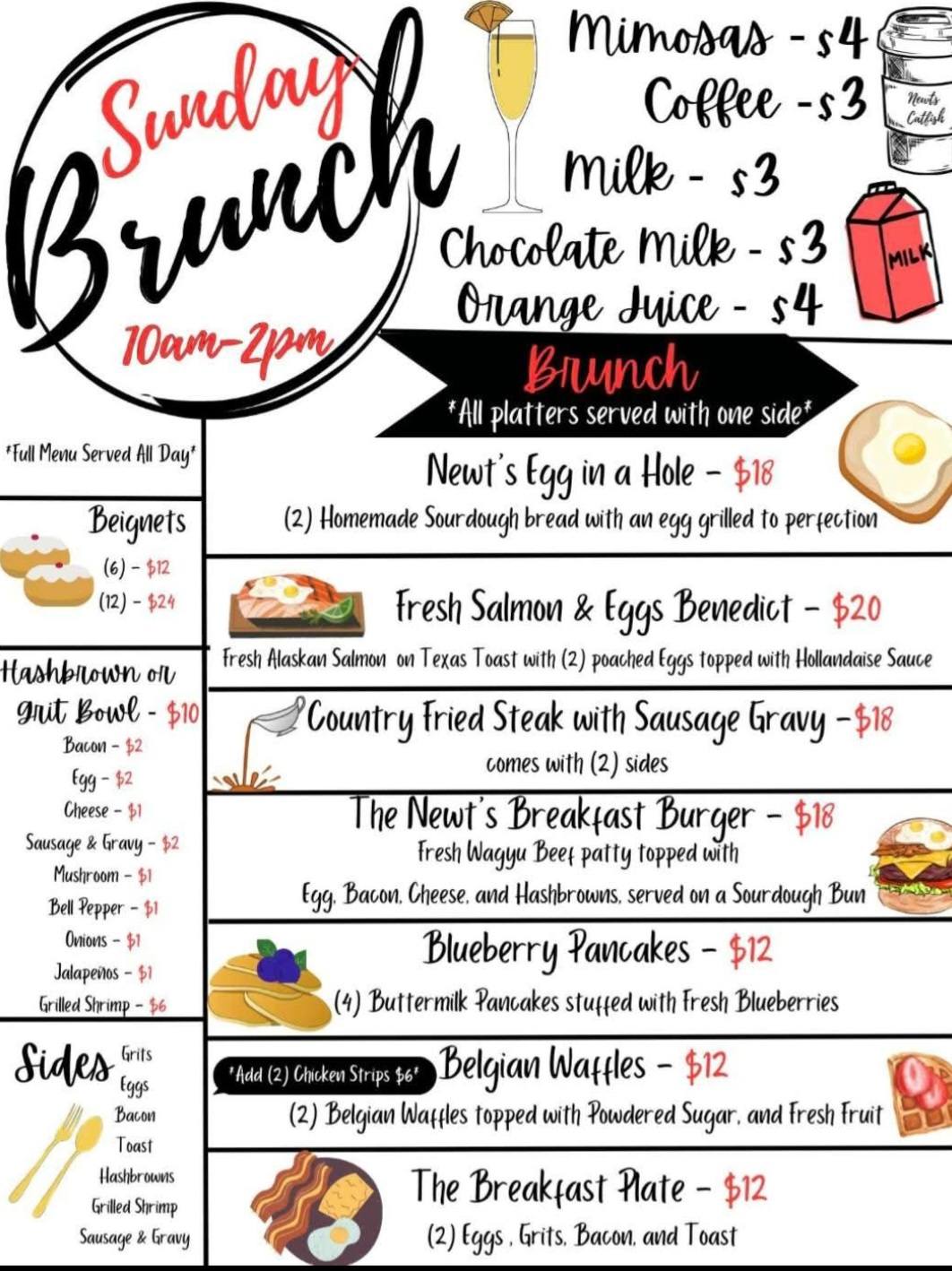 Sunday Brunch Menu